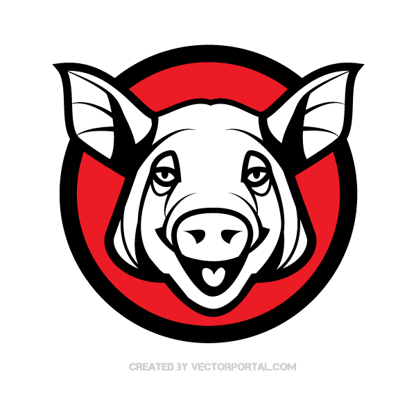 pig head clip art - photo #37