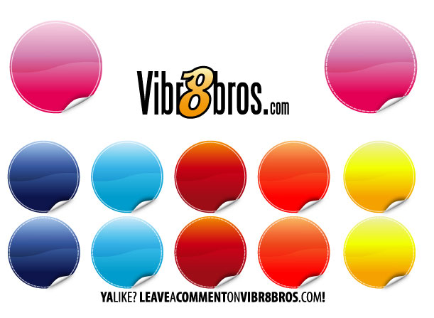 Color Stickers Vector Color Stickers Vector