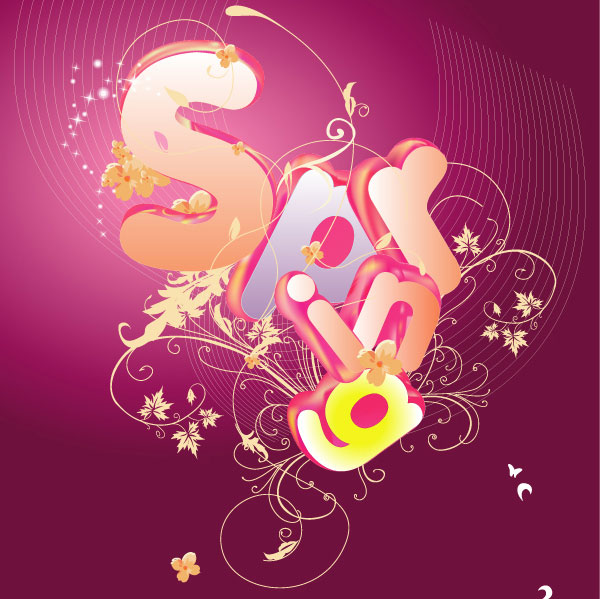 Abstract Letters Background Vector Abstract Letters Background Vector