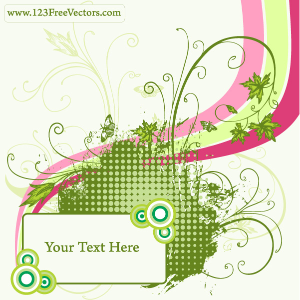 Free Floral Frame Vector