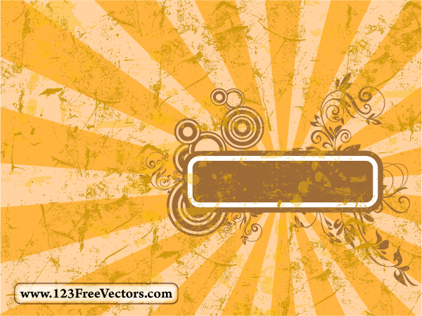 Sunburst Frame Vector