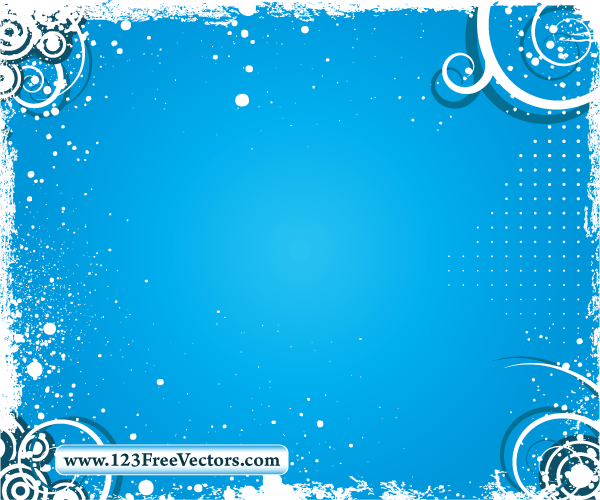 Swirl Grunge Frame Vector