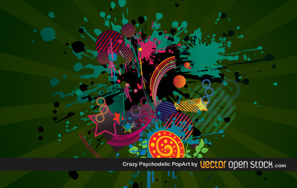 Crazy Psychedelic Pop Art Crazy Psychedelic Pop Art