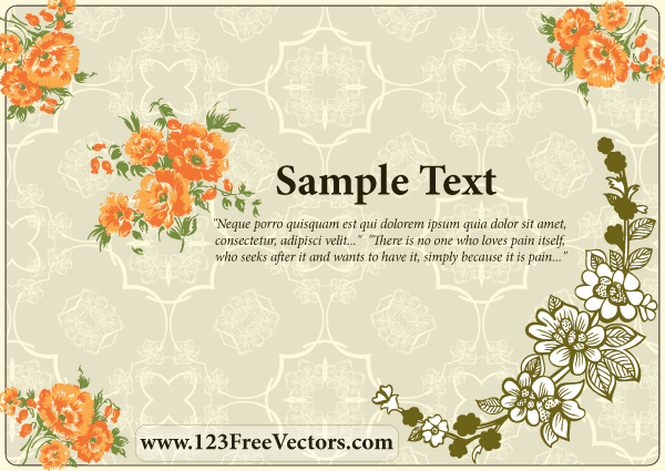 Flower Wedding Invitation Card Flower Wedding Invitation Card