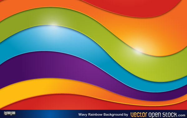 Wavy Rainbow Background Wavy Rainbow Background