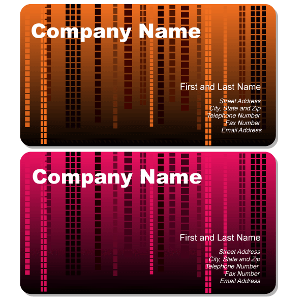 Abstract Rain Business Card Vector Abstract Rain Business Card Vector