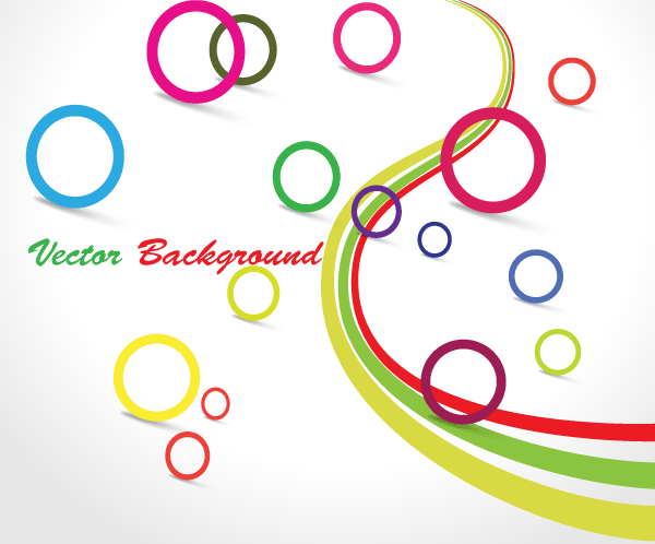 Free Vector Colorful Circle Design Background | Download ...