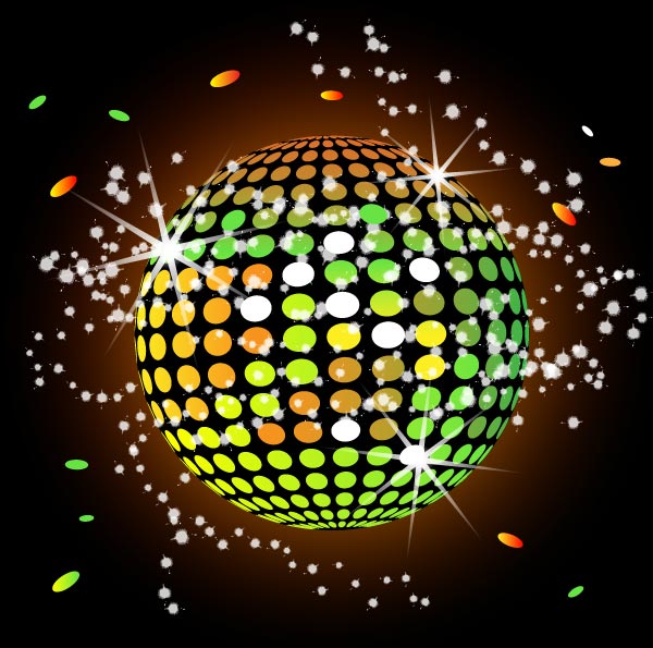 Vector Colorful Disco Ball Wallpaper Vector Colorful Disco Ball Wallpaper