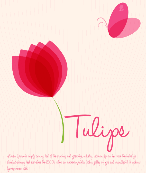 Tulips Background Design Vector Tulips Background Design Vector
