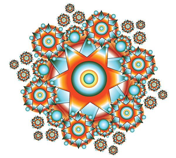Colorful Star Flake Vector Design Colorful Star Flake Vector Design