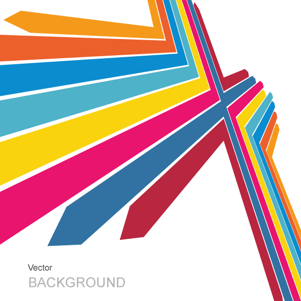 Color Arrows Background Design Vector