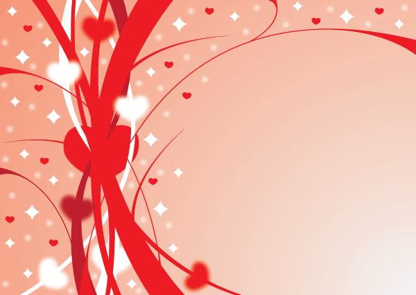 Ribbons of Love Vector Background Design Ribbons of Love Vector Background Design