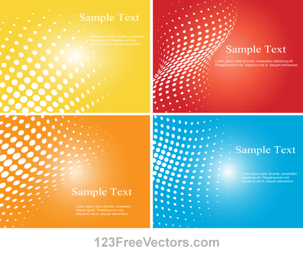 Halftone Dot Colorful Background Vector Illustrator