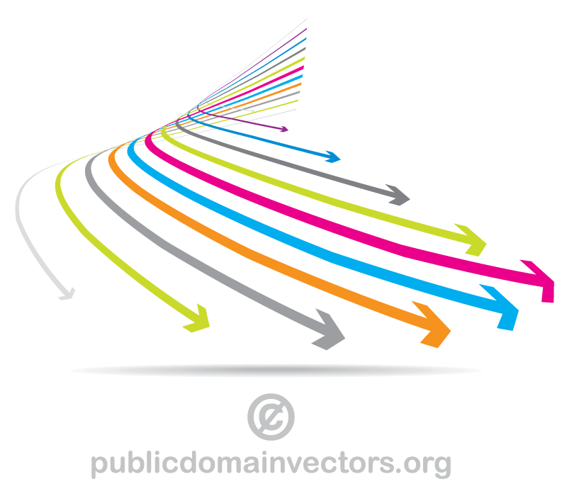 Vector Colorful Arrows Graphics Vector Colorful Arrows Graphics