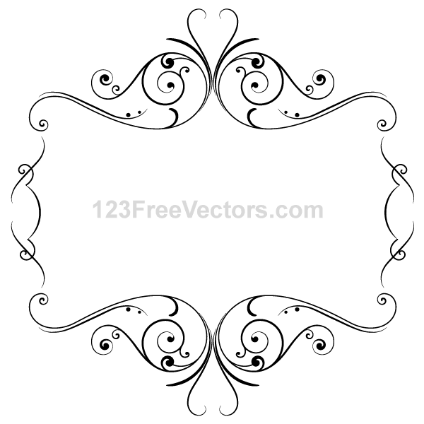 Floral Ornament Frame Vector Graphics Download Free Vector Art