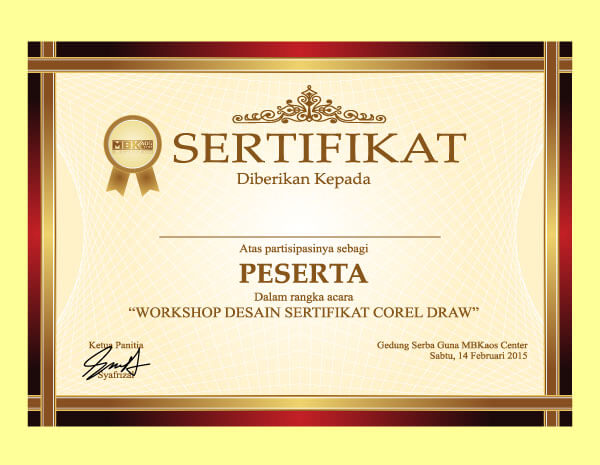 Certificate Border Template