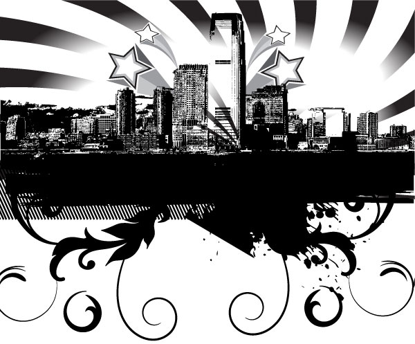 Free City Skyline Vector Free City Skyline Vector