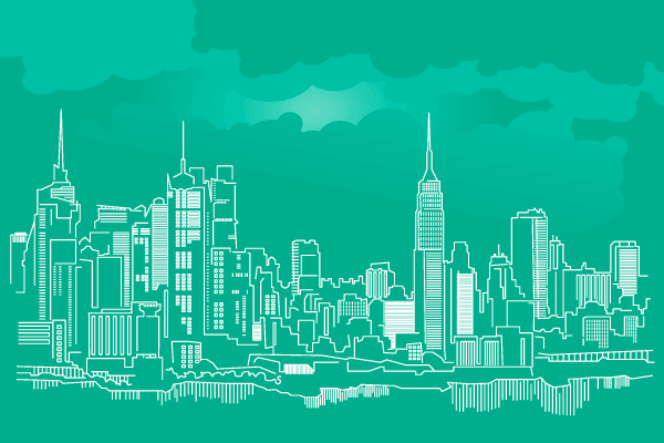 New York City Skyline Vector