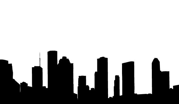 Houston Skyline Silhouettes Vector Houston Skyline Silhouettes Vector