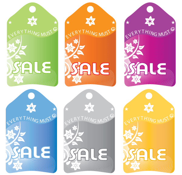 Sales Tag Vector Free