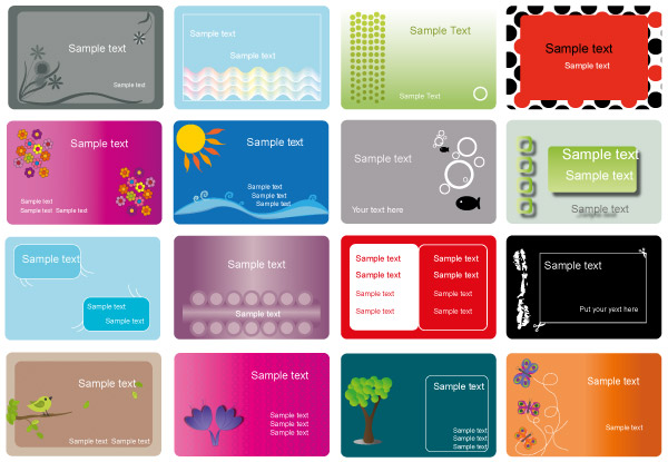 Business Card Vector Set