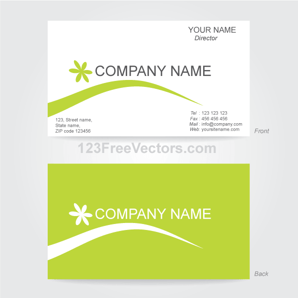 Business Card Template Illustrator