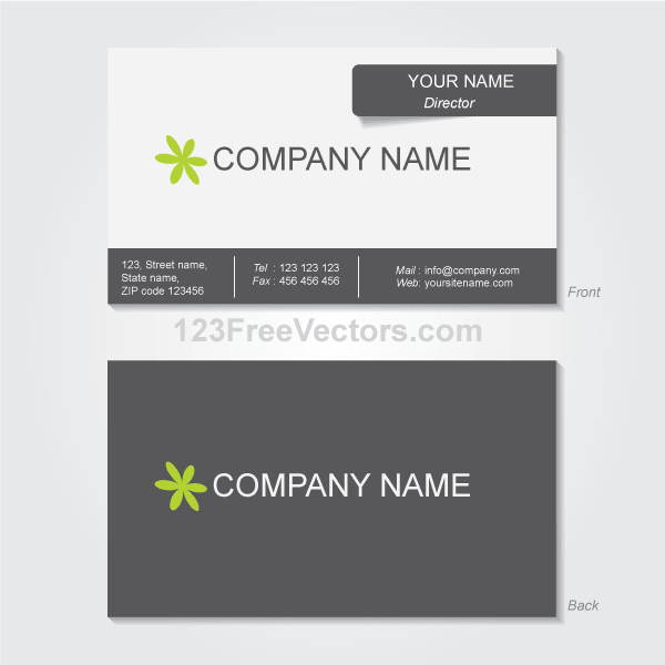 Business Card Template Vector