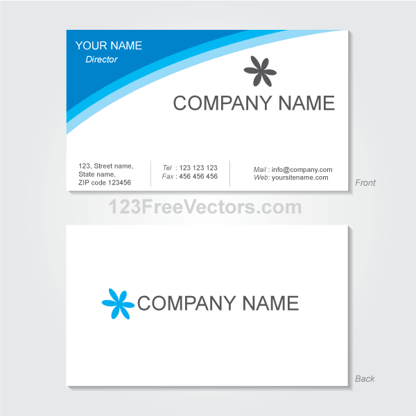 Vector Visiting Card Design Template Free Art Vector Visiting Card Design Template