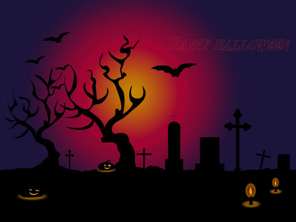 halloween background free vector art