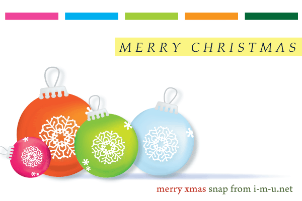 Colorful Christmas Balls Ornaments Vector