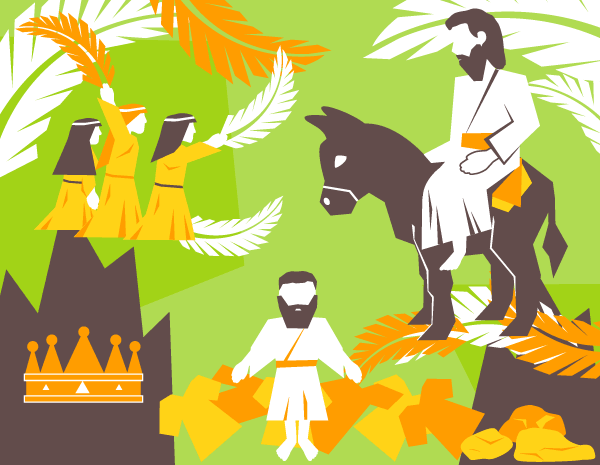 Free Palm Sunday Vector Illustrator Pack Free Palm Sunday Vector Illustrator Pack