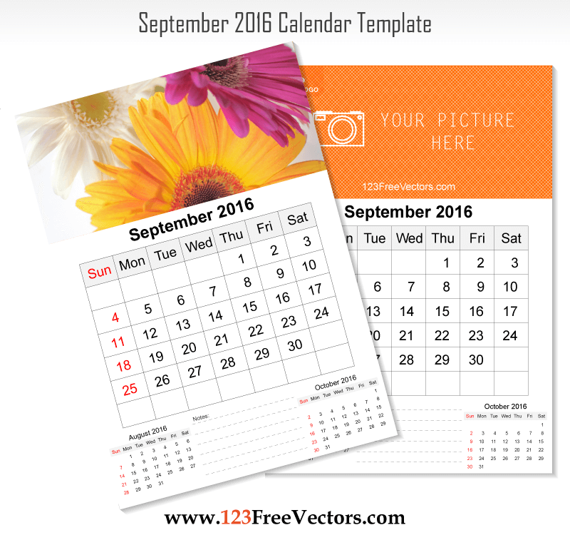 Wall Calendar September 2016