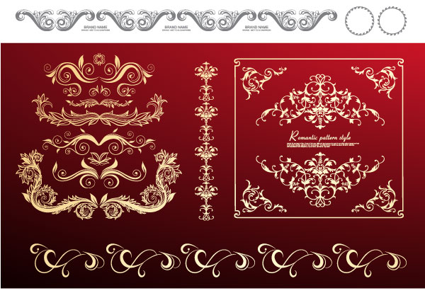 Floral Corners Vector Floral Corners Vector