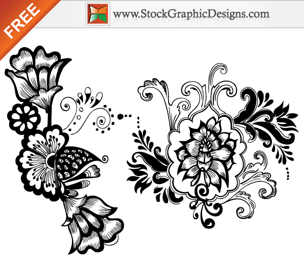 Beautiful Floral Free Vector Art Designs