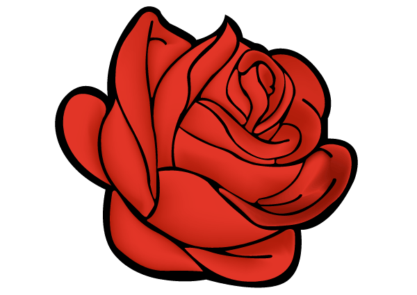 Vector Red Rose