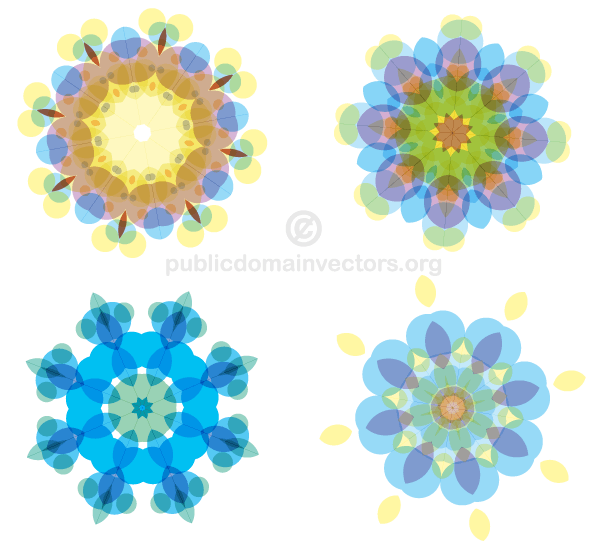 Vector Colorful Floral Shapes Illustrator Pack Vector Colorful Floral Shapes Illustrator Pack