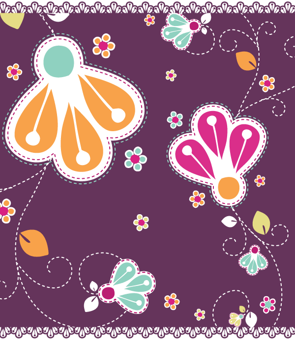 Vector Romantic Flowers