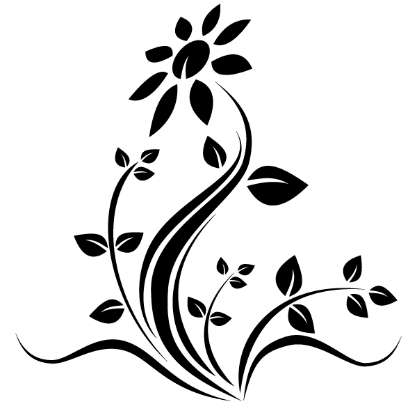 Vector Flower Tattoo Design