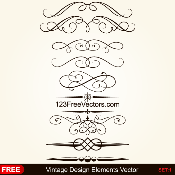 vintage elements clipart free - photo #14