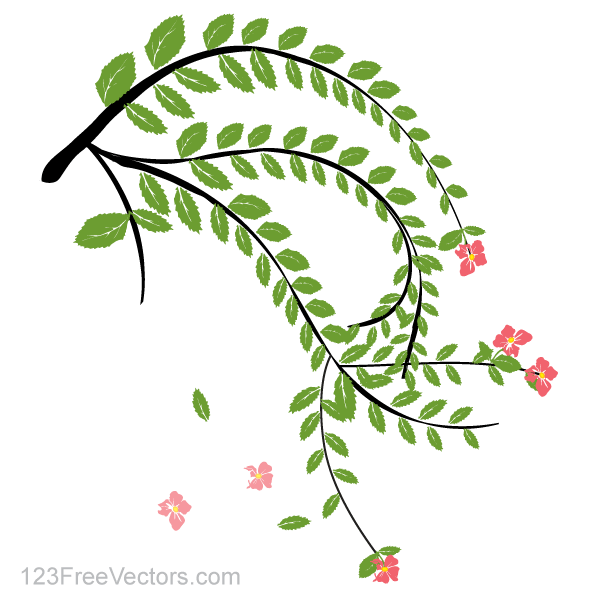 Hibiscus Flower Plant Vector Art