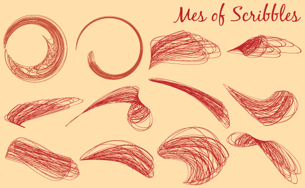 Vector Swoosh Scribbles  Graphics