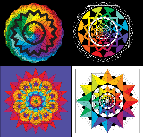 Vector Colorful Geometric Harmonies Vector Colorful Geometric Harmonies