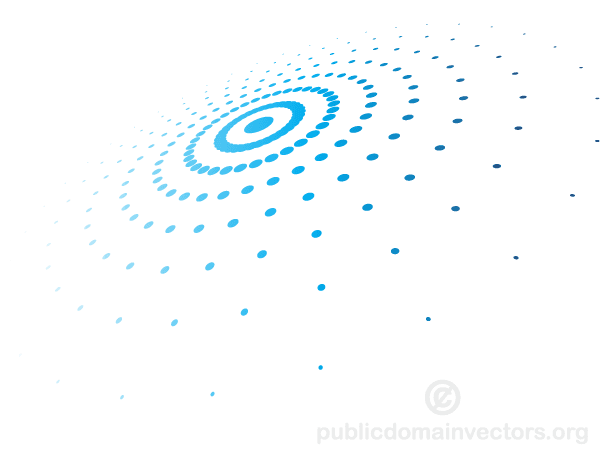 Abstract Circular Halftone Pattern Vector