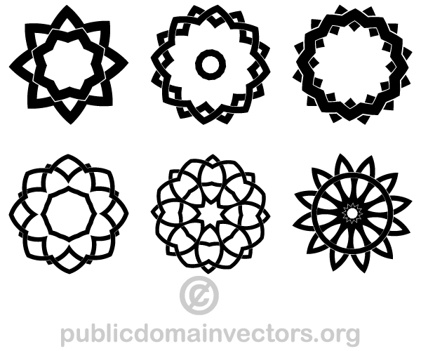 Decorative Geometric Design Elements Shapes Decorative Geometric Design Elements Shapes