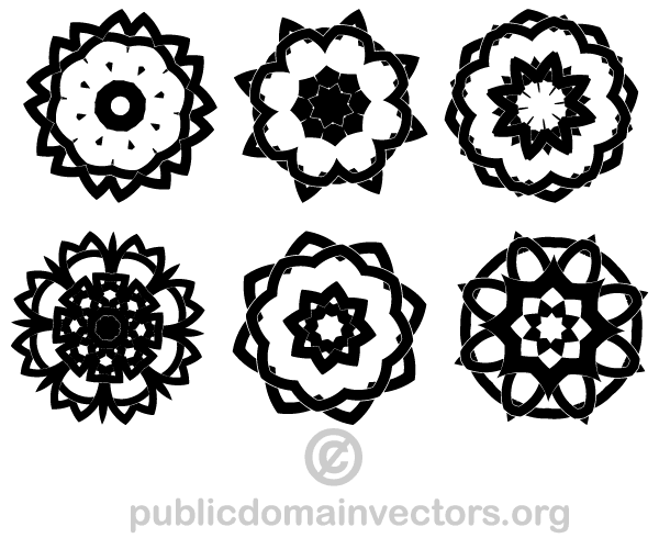 Decorative Knots Design Elements Vector Image