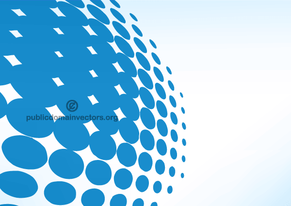 Blue Halftone Dots Vector Pattern Blue Halftone Dots Vector Pattern