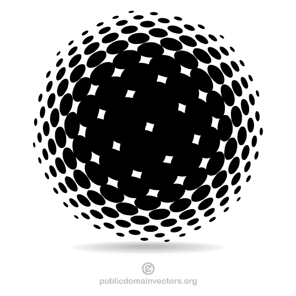 Halftone Circle Vector