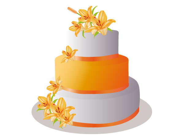 Vector Pastel Cake Image Vector Pastel Cake Image