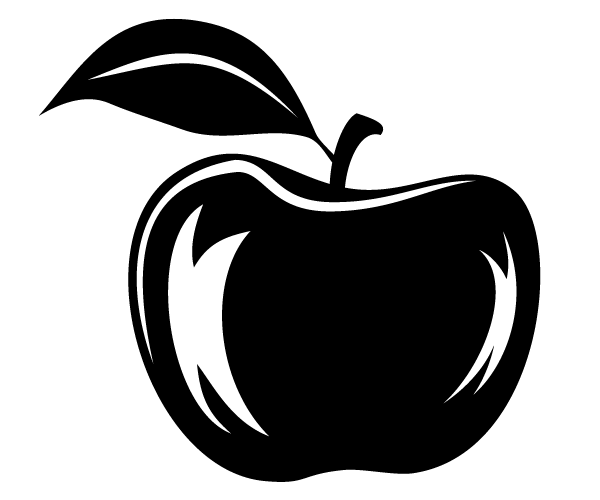 Apple Vector Silhouette