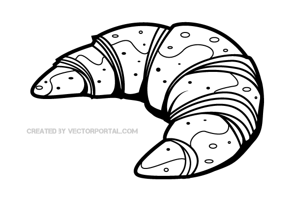 Croissant Clip Art Image